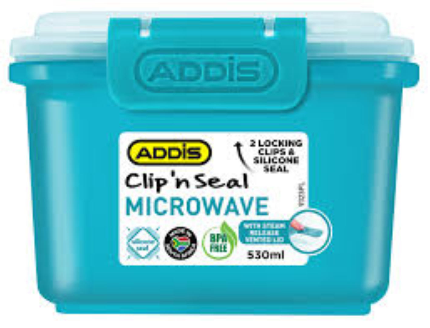 ADDIS CLIP N SEAL MICROWAVE 530ML 9323PL
